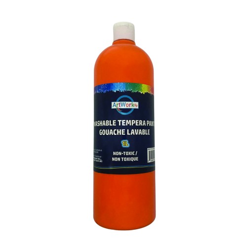ArtWorks Washable Tempera Paint - 1L - Orange