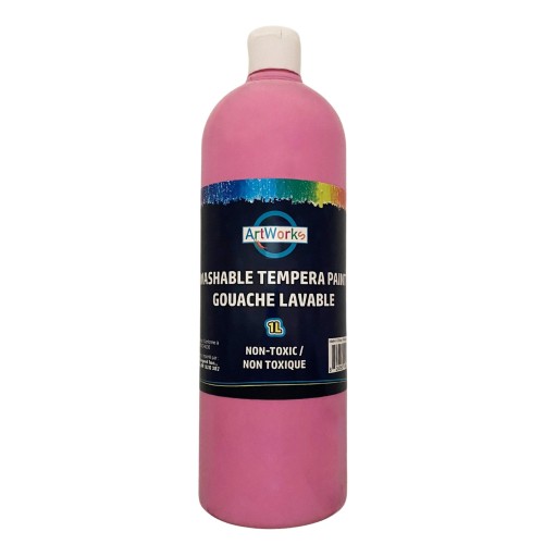 ArtWorks Washable Tempera Paint - 1L - Bright Pink