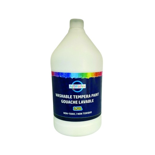 ArtWorks Washable Tempera Paint with Pump - 3.78L - White