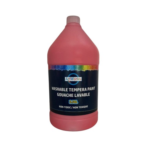 ArtWorks Washable Tempera Paint with Pump - 3.78L - Red