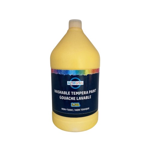 ArtWorks Washable Tempera Paint with Pump - 3.78L - Yellow