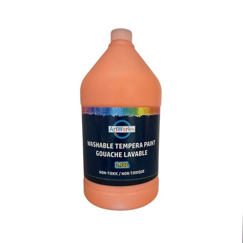 ArtWorks Washable Tempera Paint with Pump - 3.78L - Orange