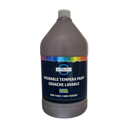 ArtWorks Washable Tempera Paint with Pump - 3.78L - Brown