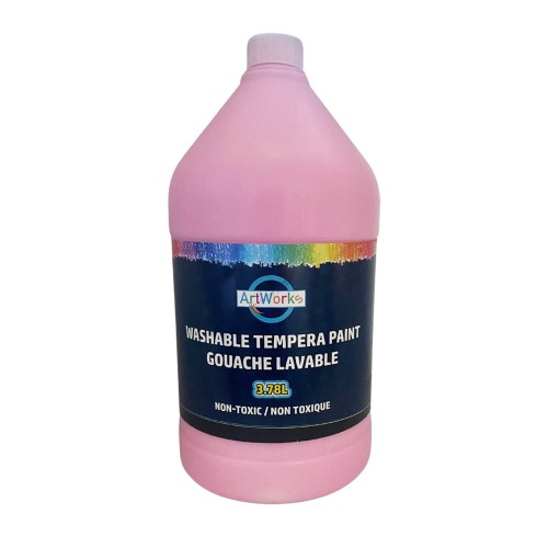 ArtWorks Washable Tempera Paint with Pump - 3.78L - Bright Pink