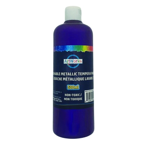 ArtWorks Washable Metallic Tempera Paint - 500ml - Purple