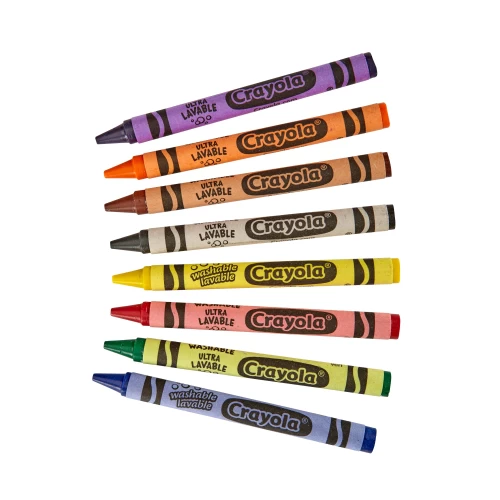 Crayola Ultra-Clean Washable Regular Crayons - 8 / Pack - Crayons - CYO526908