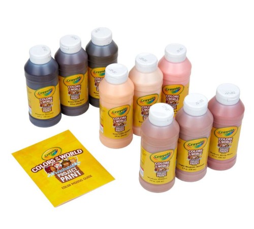 Colors of The World Washable Paint, 9 Count 8 Ounce Bottles -  - CYO542314