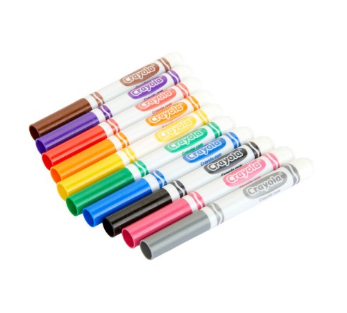 Crayola Broad Line Markers - 10 Classic Colours - Art Markers - CYO567708