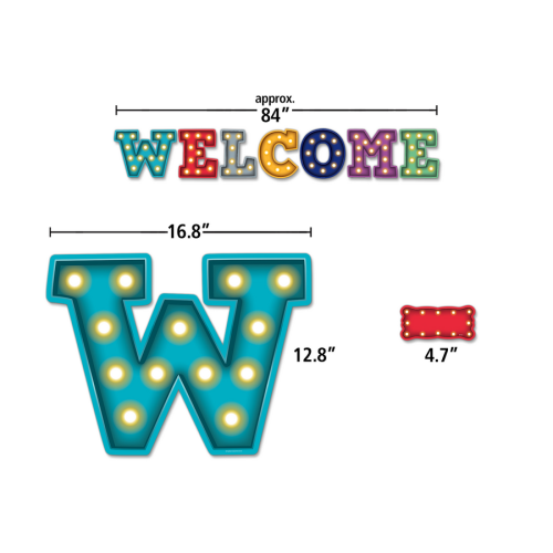 Marquee Welcome Bulletin Board Set - Bulletin Board Sets - TCR5869