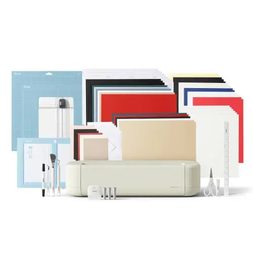 Cricut Explore 5 Cutting Machine + Deluxe Bundle Cream
