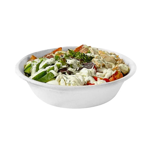 Globe Compostable Bowls - 16 oz, White, 50/PK - Bowls - GCP6041