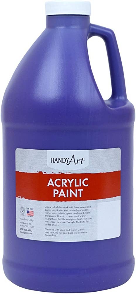 Handy Art Student Acrylic Paint - Violet - 64 oz - Acrylic Paint - HAN102075