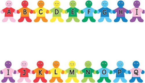 Decorative Die-Cut Borders - Alphabet Kids - Borders & Trimmers - HYX33622