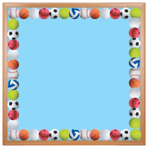 Decorative Die-Cut Borders - Sports Balls