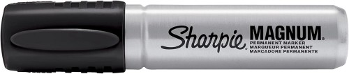 Sharpie MAGNUM Permanent Marker Jumbo Chisel, 1-Count, Black Ink #44001 - Permanent Markers - SAN44001A