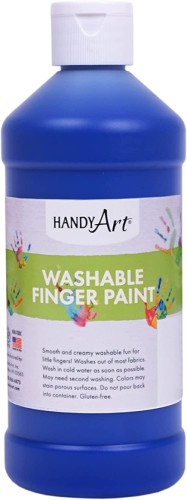 Handy Art Washable Finger Paint - 473ml - Blue - Finger Paint - HAN241030