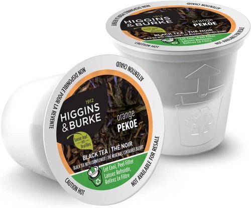 Higgins & Burke Orange Pekoe Black Tea K-Cups - 24 / Box - Single Serve Pods - HBTKHBORAPEK