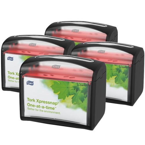 Tork Xpressnap® Tabletop Napkin Dispenser Black - Paper Napkin Dispensers - TRK6232100