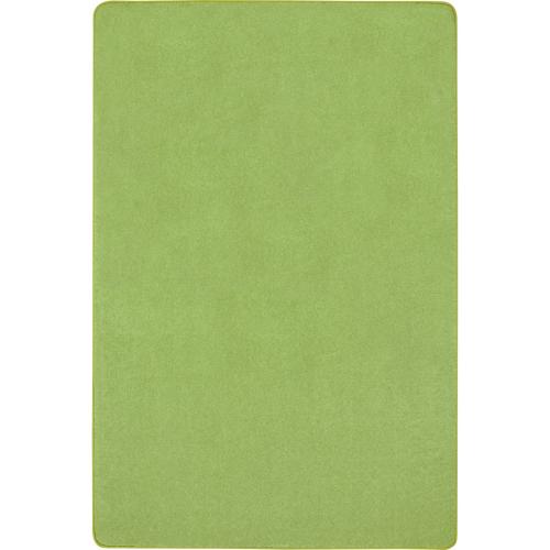 JOY CARPETS JUST KIDDING CARPET 6X9 OVAL LIME GREEN
