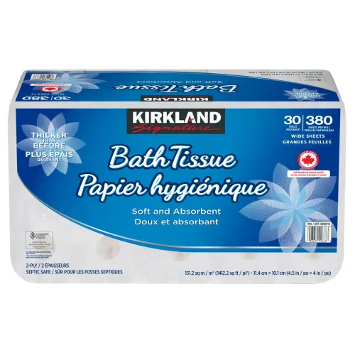 Kirkland Signature 2-ply Bath Tissue - 30 Rolls