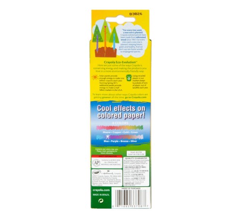 Crayola Metallic Coloured Pencils - 8 Assorted Colours - Coloured Pencils - CYO671151