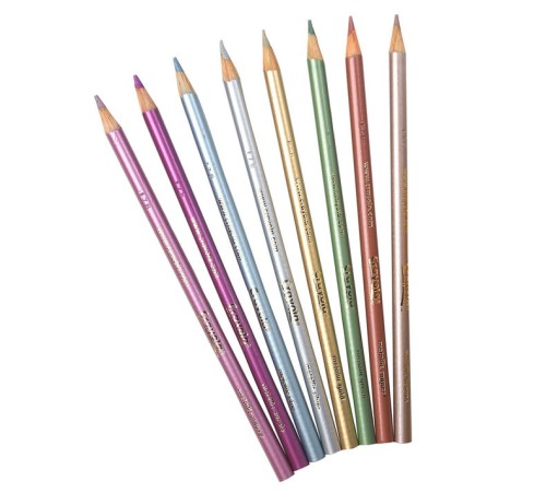 Crayola Metallic Coloured Pencils - 8 Assorted Colours - Colored Pencils - CYO671151