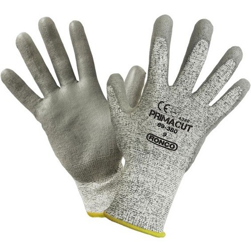 PrimaCut Work Gloves - Polyurethane Coating - 8 Size - Medium