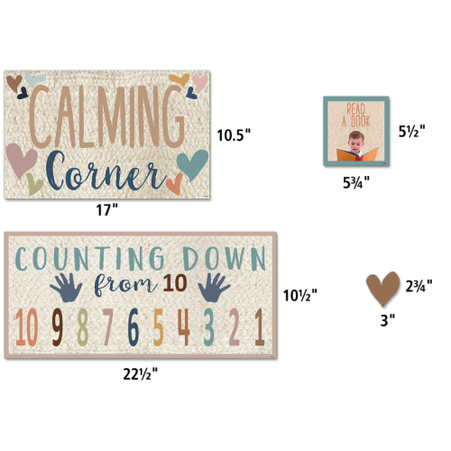 Everyone is Welcome Calming Corner Bulletin Board Set - Bulletin Board Sets - TCR7118