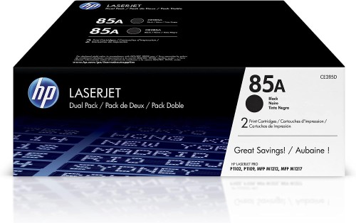 HP 85A (CE285D) Original Toner Cartridge - Dual Pack - Laser - 1600 Pages - Black