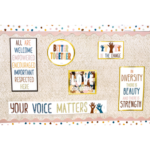 Everyone is Welcome Diversity Mini Bulletin Board - Bulletin Board Sets - TCR7121