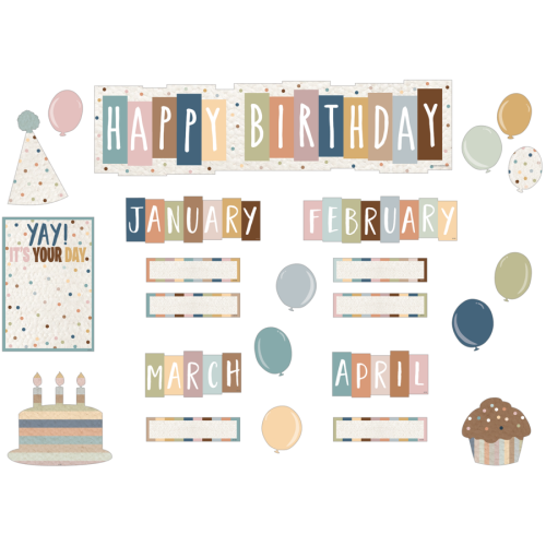 Everyone is Welcome Happy Birthday Mini Bulletin Board Set - Bulletin Board Sets - TCR7123