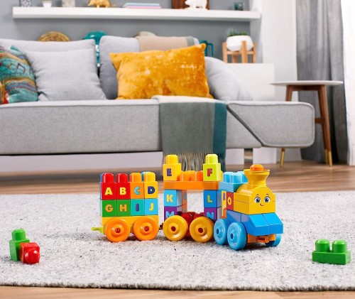 Mega Bloks ABC Musical Train - Infant & Toddler Toys - MBLMATLFWK22