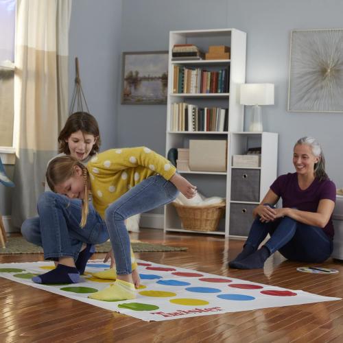 Hasbro Twister Game, Party Game, Classic Board Game for 2 or More Players, Indoor and Outdoor Game for Kids 6 and Up, English and French Bilingual Version - Games - EVEHBG98831024