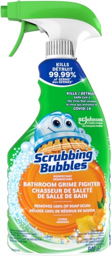 Scrubbing Bubbles Bathroom Grime Fighter Disinfectant Cleaner Trigger, Citrus Scent