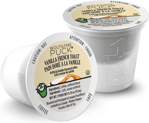 Wolfgang Puck Vanilla French Toast Coffee K-Cups - 24 / Box - Single Serve Pods - MRPPVANFRETOA