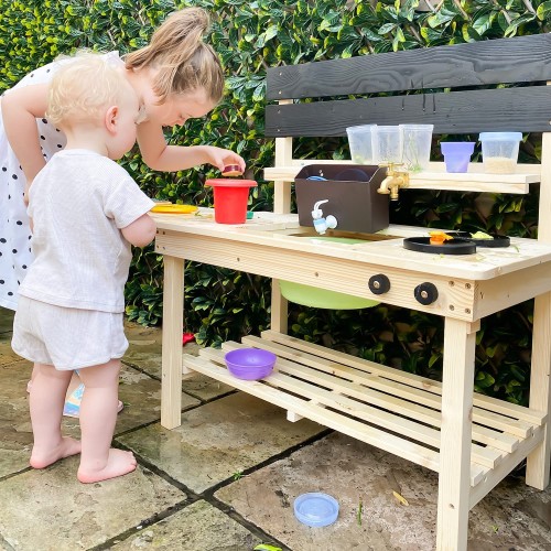 Outdoor Wooden Mud Kitchen - Outdoor Play - DMSCE391