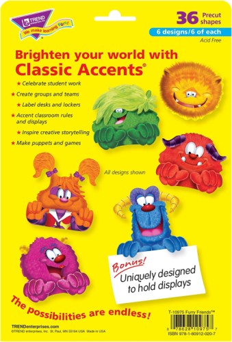 Classic Accents Variety Packs, Furry Friends - 36 Per Pack - Classroom Essentials & Certificates - TEPT10975