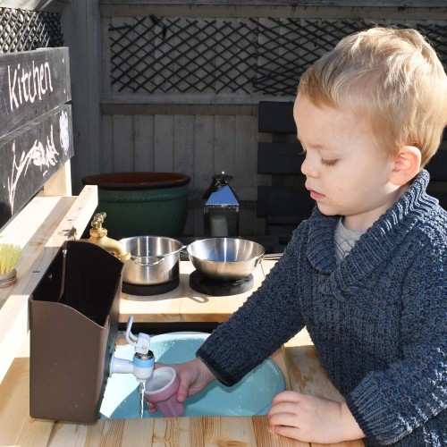 Outdoor Wooden Mud Kitchen - Outdoor Play - DMSCE391