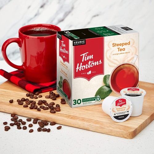Tim Horton's Steeped Orange Pekoe Tea K-Cups - 30 / Box - Single Serve Pods - TIM15MI189