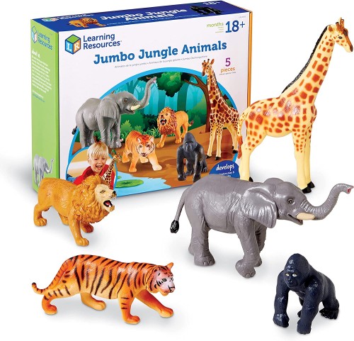 Learning Resources Jumbo Jungle Animals - Theme/Subject: Animal - Skill Learning: Imagination - 2-6 Year - Animals - LRN0693