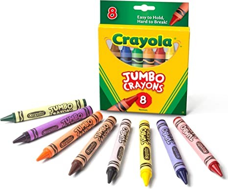 Crayola Jumbo Crayons - 8 Assorted Colours - Crayons - CYO520589