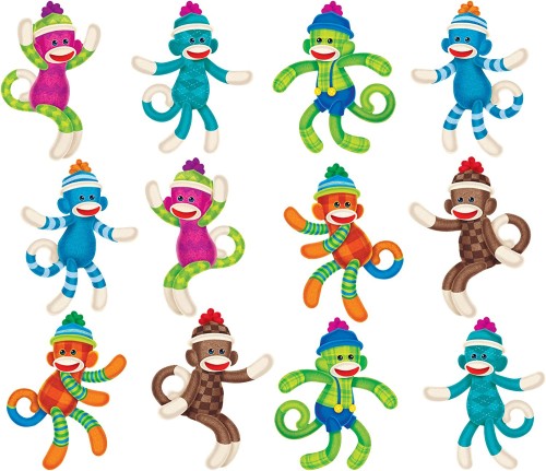 Classic Accents Variety Packs, Sock Monkey Patterns - 36 Per Pack