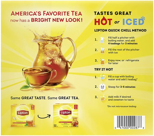 Lipton Classic Black Tea - 100 / Box - Tea - LIP15LI141