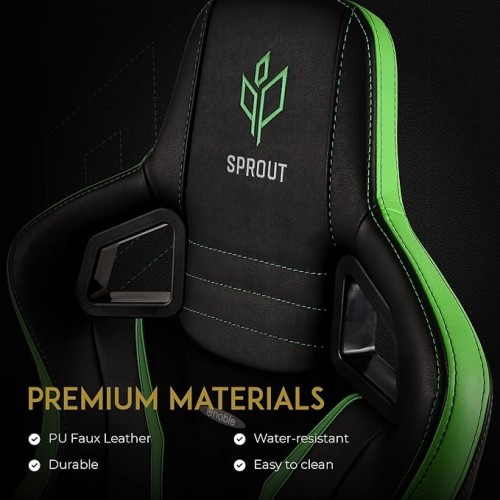 noblechairs Epic Gaming Chair - PU Faux Leather - Sprout Edition - Gaming Chairs - NBLNBLPUSPE001