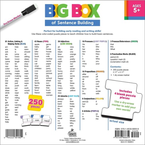 Big Box of Sentence Building - Writing - CDP164005