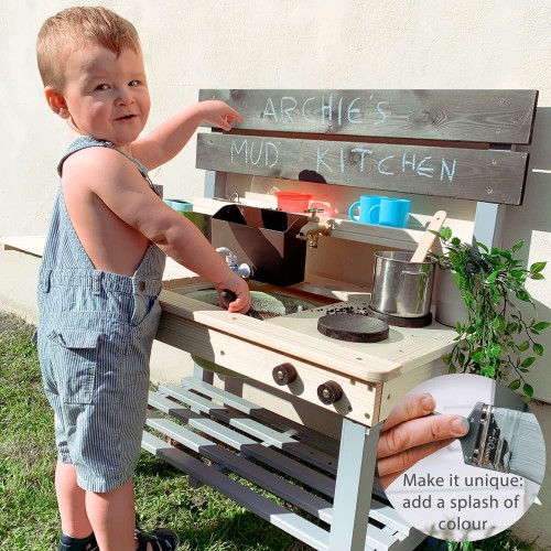 Outdoor Wooden Mud Kitchen - Outdoor Play - DMSCE391