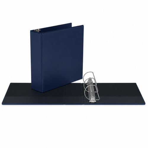 Davis Angle-D Ring Easyview Overlay Binder 3" - Navy Blue