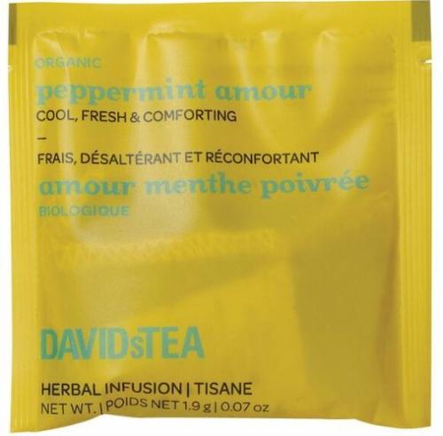 DAVIDsTEA Wrapp.Sachet Peppermint Amour - 25 / Box