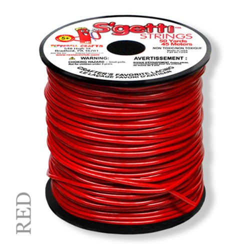 S'Getti Plastic Lacing - Red