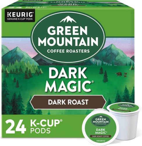 Green Mountain Dark Magic Coffee K-Cups - 24 / Box - Single Serve Pods - GMT9404761